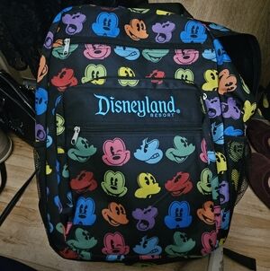 Disneyland Resort Exclusive Rainbow Mickey Mouse Silhouette Face Backpack